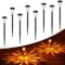 FIFlying Lampada Solare Giardino Esterno, 8 Pezzi Bianca Calda Luci Solari per Esterni, IP65 Impermeabile LED Luci Solari Giardino per Giardino, Cortile, Prato, Paesaggio, Vialetto