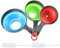 Lot de 3 entonnoirs en silicone pliables avec 2 brosses de nettoyage blanches, entonnoir de cuisine, entonnoir pliable, entonnoir de champignons, entonnoir à confiture, entonnoir à grande ouverture