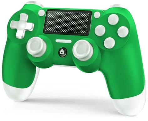 Mando Inalámbrico para PS4, Mando para PS4/Slim/Pro/PC, con Vibración y Seis Ejes, Función de Audio, Panel Táctil