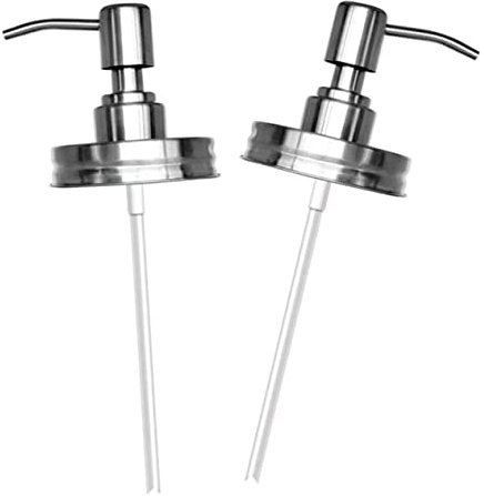 Milisten 2pcs Foaming Soap Pump Dispenser Lids Pump Replacement Mouth Canning Jars Jar Lid Dispenser Pump Screw on Pump Head Foaming Replacement Pump Handwashing Fluid Sink