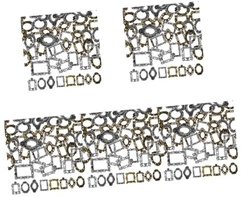FRCOLOR 200pcs Vintage Metal Photo Frame Nail Art Decor for Women Landscape Picture Frame