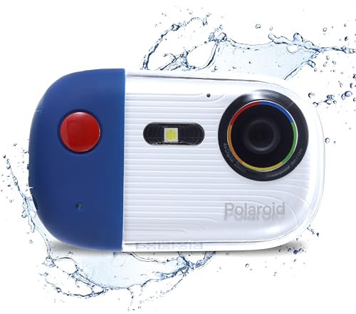 Polaroid Underwater Camera 18MP 4K UHD, Polaroid Waterproof Diving Camera for Snorkeling and Diving with LCD Display, USB Rechargeable Digital Polaroid Camera for Videos and Photos
