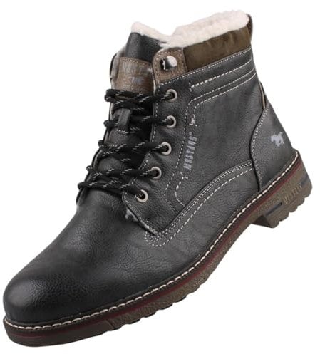 MUSTANG Herren Stiefel gefüttert Graphit EU 44