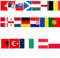 20Pcs Football Championship Flags on Stick Decorations,European Mini Flags Hand Held Small Flags for Football 2024 Decoration Euro Flags for Bar Club Garden Countries Mini Flags