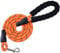 LZ.MZXU Rope Dog Lead 1.5 Meter Dog Leash with Comfortable Handle Highly Reflective Dog Rope Lead for Puppy, Medium and Large Dogs,ORANGE