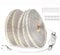 FOLGEMIR 30m LED Band mit Schalter - Kalt Weiß, 220V 230V Beleuchtung, 60 Leds/m Strip, IP65 wasserdicht Lichtschlauch (Kalt Weiß, 30m)