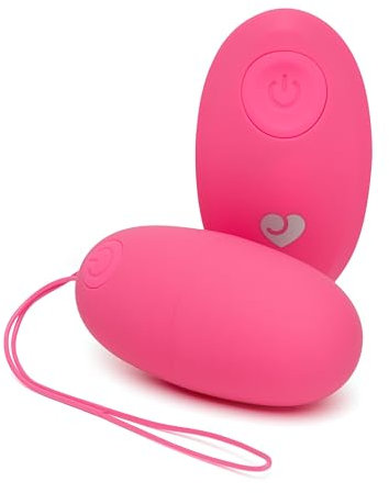 Lovehoney Secret Agent Remote Control Vibrator for G-Spot - Vibrating Love Egg Sex Toy for Women and Couples - 10 Vibration Modes - Rechargeable Wearable Adult Sex Toy for Couples - Pink