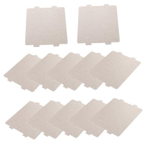 Mikinona 12pcs Microwave Oven Parts Mica Sheet Replacement Repairing Accessory High Temperature Resistant for Oven Waveguide Cover