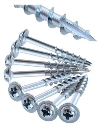 Viti autofilettanti da 100 pezzi for sistema di maschere for fori tascabili Viti for fori tascabili 25-63mm Strumento for la lavorazione del legno con tasca a croce rivestita(25mm 100pcs)