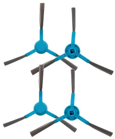 Pièces de Rechange de Rechange compatibles avec Thomson THVC204BC, Filtre HEPA, Brosse latérale, Accessoires for aspirateur Robot, Kit de consommables(4PCS Brushes)