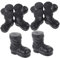 ERINGOGO 10stücke Weihnachtsmann Stiefel Dekorationen Santa Claus Schuhe Für DIY Weihnachtsfeiern Festliche Accessoires Und Kreative Weihnachtsdekorationen