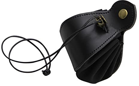 JOINPAYA Kleine Würfeltasche aus Leder Vintage Würfelbeutel mit Kordelzug Aufbewahrungstasche für Schmuck für Brettspiele und Spielsteine