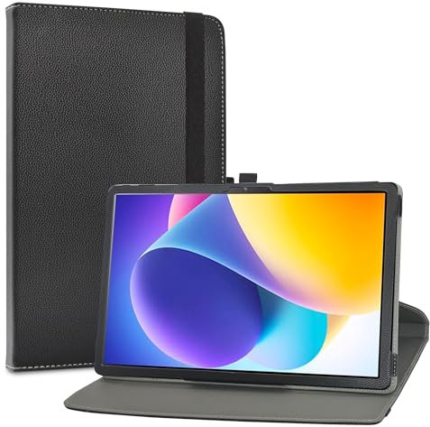 LiuShan Rotary Funda para Blackview Mega 8 Tablet, Folio Soporte PU Cuero con Funda Caso para Blackview Mega 8 Android Tablet 13 Pulgadas, Negro