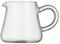 Dh2yjnbf3 Jarra de Leche Jarra de Leche de Vidrio de borosilicato asa, Resistente al Calor, de pequeña Capacidad, for Salsas. Lechera