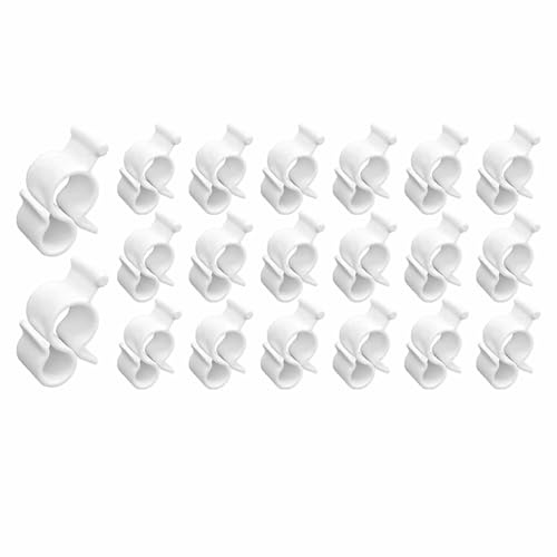 Nesthetics 20 PCS RV Awning Hooks, Multifunctional Camping Awning Hooks, Universal Curtain Hangers, for Hang LED Light Strip, Cables, String Lights, Outdoor Camping RV Accessories(White)