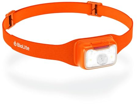 Biolite Scheinwerfer-Reichweite 500, Rot, USB C, schnelles 8 Minuten Aufladen, 1 Stunde Licht, IP69