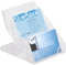 Durable 243919 Présentoir Porte - Cartes 4 Compartiments en Escalier pour 240 Cartes Plastique Rigide Transparent