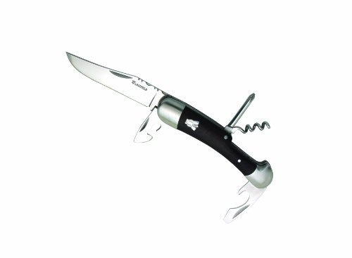 Laguiole Schweizer Taschenmesser baladéo Multifunktion schwarzer Staminaholzgriff DUB093 schwarz