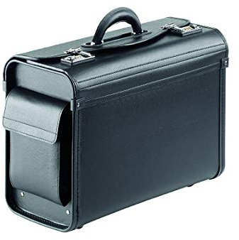 Falcon FI2345 Multi-Purpose compact Pilot Case. Black pilot case, perfect cabin luggage / hand luggage.