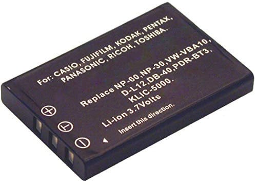 2-Power DBI9583A 3.7 V 900 mAh Battery for Kodak EASYSHARE DX6490 - Black