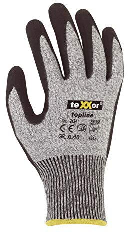 Texxor Schnittzschutz Strickhandschuh topline Klasse 5, CE Kat. 2, Größe XL
