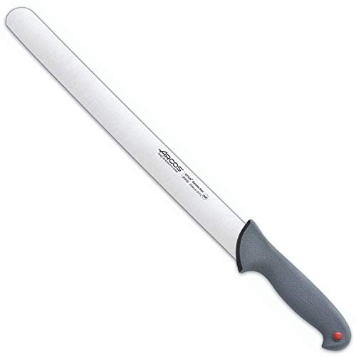 Arcos Series Colour Proof - Slicing Knife - Blade Nitrum Stainless Steel 14 - Handle Polypropylene Covered by Elastomer Black Color