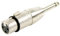 Plugger Adaptateur XLR femelle/Jack mâle mono Noir