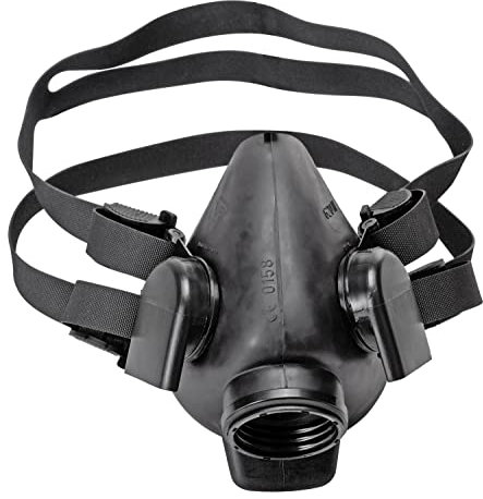 BartelsRieger Halbmaske 620N | Hochwertige Atemschutzmaske für professionellen Atemschutz | stufenlos verstellbare Bänderung | Rd40 Anschluss