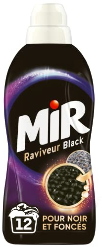 Mir Black Ravive & Répare – 12 Waschgänge (0,750 l) – Flüssigwaschmittel, Schwarz