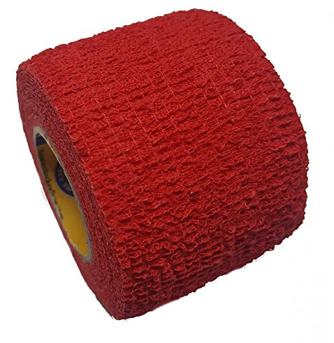 Howies Schlägertape Profi Stretch Grip Hockey-Tape, Griptape (rot), 4,57 m