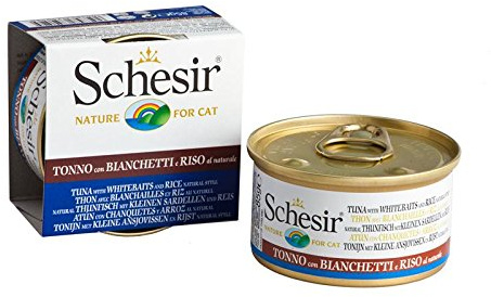 Schesir Natural Thunfisch & Sardellen Reis | 24x 85g Katzenfutter