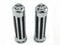 1 Zoll 25mm Schädel Lenker HAND GRIFFE Handgriff Griff Für Cruiser Chopper Benutzerdefinierte (Chrom)