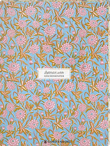 Gefährlich schön Geschenkpapier-Heft - Motiv Rosa Blüten: 2 x 5 Bögen