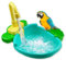 Vasca da bagno per uccelli, vasca da bagno automatica per pappagalli con rubinetto Doccia per uccelli vasca da bagno Vasca per mangiatoie per uccelli Vasca da bagno automatica per pappagalli Piscina