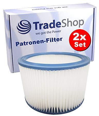 2x Patronen-Filter/Ersatzfilter/Lamellenfilter für Bosch GAS 15, 20, 25, 15 L, 20 L SFC, 1200 Zentralfilter, GAS12-25/12-25PS, 15 L Professional