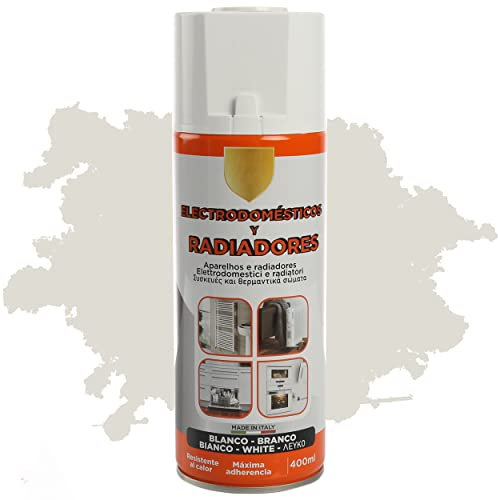 H HANSEL HOME Pintura Spray Radiador Blanco 400 Ml