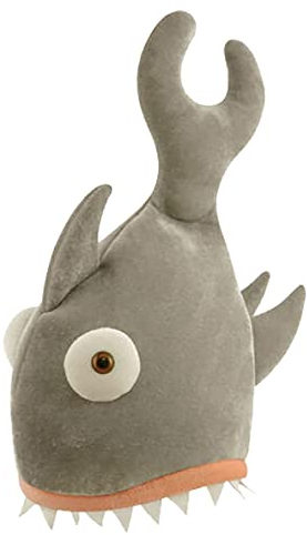 TrendyFashion Erwachsene Grau Hai Bite 29 x 42 cm Hut Unisex Junggesellenabschied Fancy Party Kleid Zubehör Hut (Shark Bit Grey 29 x 42 cm)