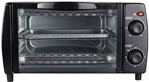 XBSXP Horno eléctrico pequeño, multicocción, Capacidad de 10 l, Control de 30 Minutos, Control de Temperatura de 0-230 °, Horno portátil de cocción/horneado/Parrilla/halógeno, 110