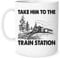 Yellowstone Dutton Ranch Mug avec inscription « Take Him To The Train Station », tasse à café, cadeau d'anniversaire, Noël, 325 ml