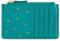 DRAEGER Paris - Porte-Carte - 12,5 x 8 cm - Bleu Turquoise/Doré - Zippé - Accessoire, Mode, Fashion, Tendance - Idée Cadeau Amis, Famille, Fête des Mères, Copine