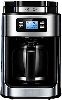 DieffematicKF Cafetera Cafetera automática con molinillo, cafetera eléctrica de electrodomésticos de goteo totalmente automática (Size : EU)