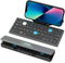 Foldable Bluetooth Keyboard with Magnetic Stand,Aluminum Alloy Mini Quiet Folding Keyboard Portable Lightweight Portable Bluetooth Keyboard Rechargeable Portable Keyboard for Tablet,iPad, Phones