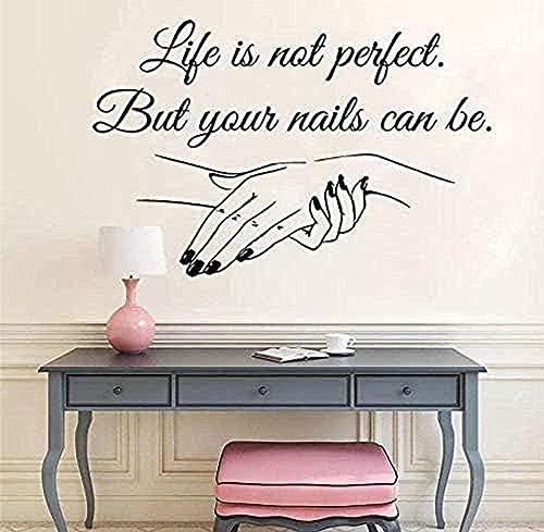 Vinyl Waterproof Art Wall Stickers Home Decor Wallpaper Accessories Nail Salon Art Beauty Stickers Decals 80 * 51cm
