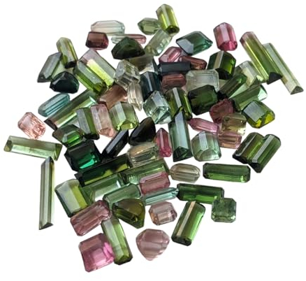 Pierre taillée baguette multi tourmaline 4-12 mm, baguette à facettes multi tourmaline étincelante en vrac, tourmaline pour bijoux (5Cts à 10ts) 10 CTS, 15 pièces