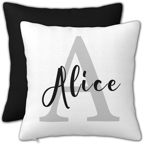 LLLGSH Personalisiertes Kissen mit Namen - Foto-Kissenbezug Selbst gestalten - Personalisierte Geschenk-Idee zu jedem Anlass, Geburtstag, Valentinstag - ohne Kissenfüllung（30x30cm）