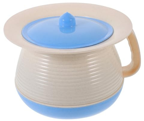 Healeved Unisex Plastik Nachttopf Mit Deckel Auslaufsicherer Wiederverwendbarer Junge Mädchen Urintopf Stabiles Design Mit Flacher Basis Tragbarer Toiletteneimer Für Haushalt Reisen Und Not