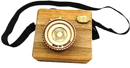 PRETYZOOM 1 Stück Karton Desktop-spielzeug Karikatur Tipps Zur Brandmalerei Holzspielzeug Vintage-spielzeug Wind Karussell- Musikspielzeug Aus Holz Modell Holzkasten Rotieren Kamera