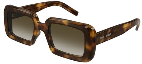 SAINT LAURENT Unisex SL 534 Sunrise Sunglasses, Havana-Havana-Brown, 52
