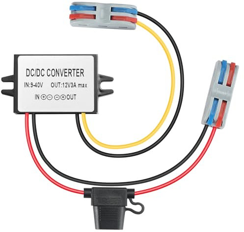 YBBOTT 12 V o 24 V a 12 V 3 A Trasformatori di potenza Regolatore di tensione Convertitore CC Raddrizzatore Alimentatore Limitatore Potenza trasformatore Stabilizzatore di tensione