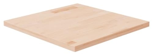vidaXL Tischplatte Quadratisch Massivholzplatte Eichenplatte Holzplatte Platte Ersatztischplatte 50x50x2,5cm Eichenholz Unbehandelt
